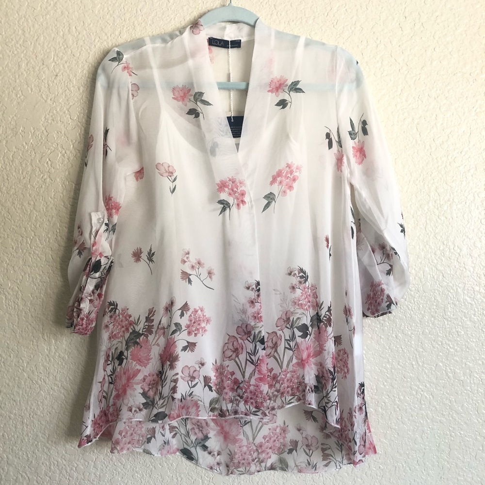 Lola made in Italy silk blouse